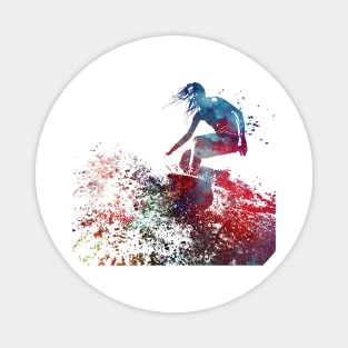 Surfer sport art #surfer #sport Magnet